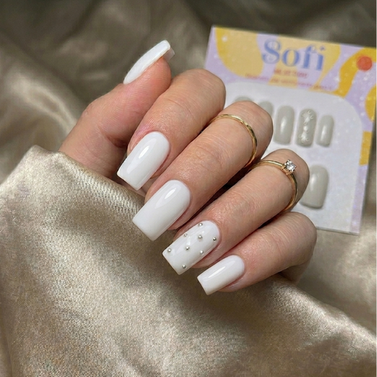 Blanco y perlas